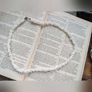 Vintage White Beaded Necklace